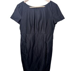 Strenesse Gabriele Strehle Sheath Dress Women's 4 Short Sleeve Scoop Neck Lined